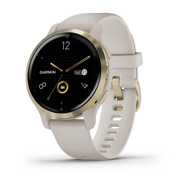 Смарт часы Garmin VENU 2S (песочного цвета с золотистым безелем) купить