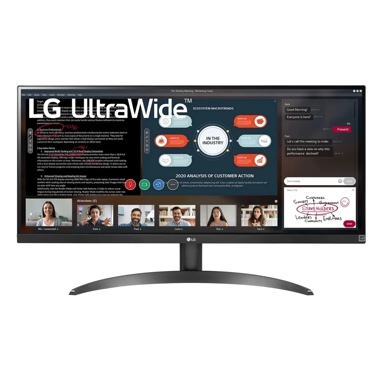 Монитор LG UltraWide 29WP500-B 2560x1080 75 Гц IPS купить