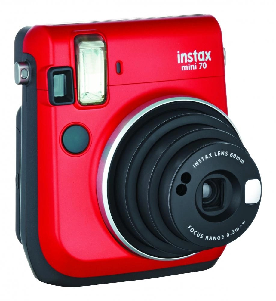 INSTAX mini 70 (Red) – bir lahzada chiquvchi suratlar uchun fotokamera arzon