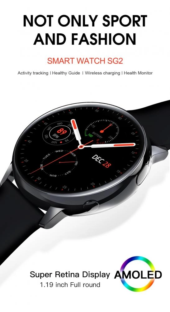 SG2 Smart Watch smart-soati (Black)