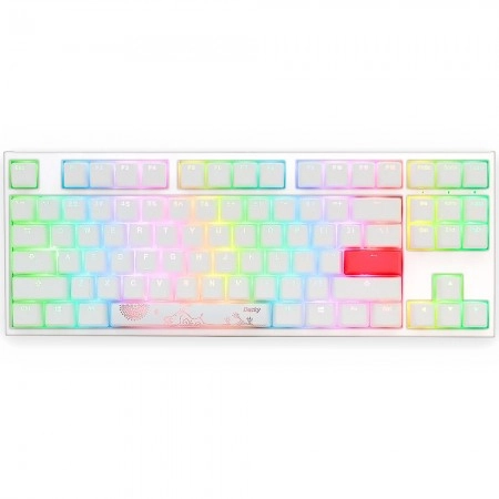 Клавиатура Ducky One 2 TKL RGB White Cherry RED switch купить