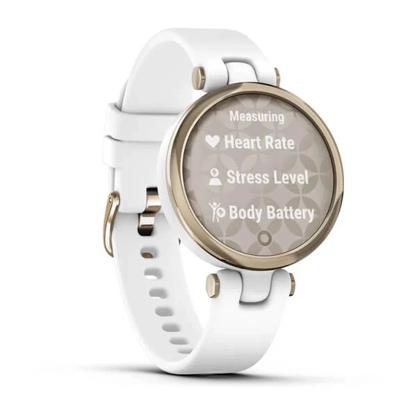 Смарт часы Garmin LILY Sport (кремово-золотистый безель, белый корпус и силиконовый ремешок) недорого