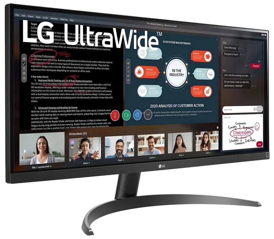 Монитор LG UltraWide 29WP500-B 2560x1080 75 Гц IPS недорого
