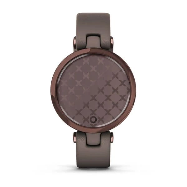 Смарт часы Garmin LILY (темно-бронзовый безель, корпус цвета Paloma и итальянский кожаный ремешок) характеристики