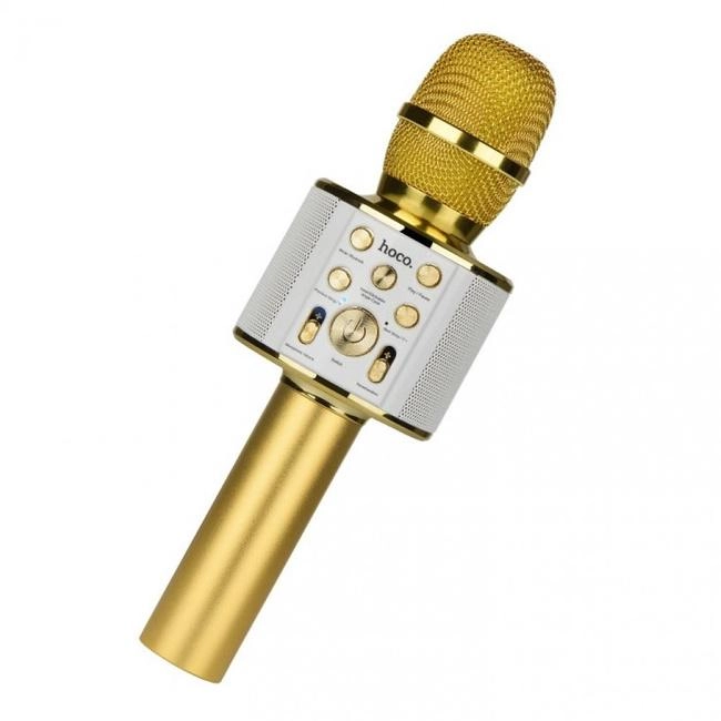 Караоке-микрофон Hoco BK3 Cool Sound Gold, Silver недорого