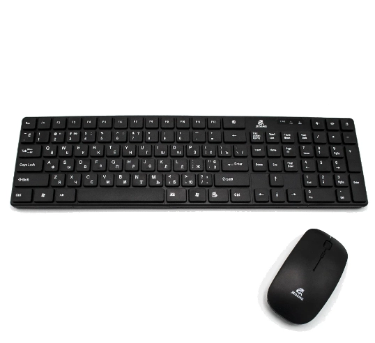 Беспроводная клавиатура и мышка Jeqang JW-8100 Black недорого