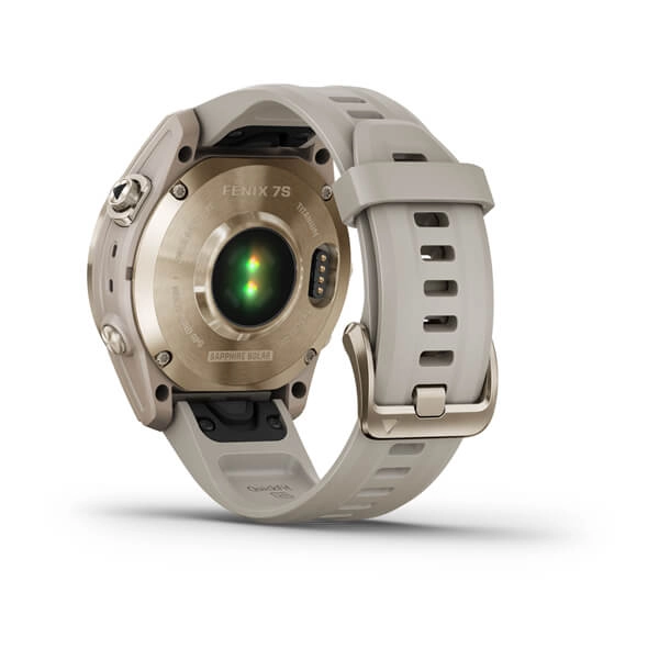 Смарт часы Garmin FENIX 7S Sapphire Solar Cream gold быстрая доставка