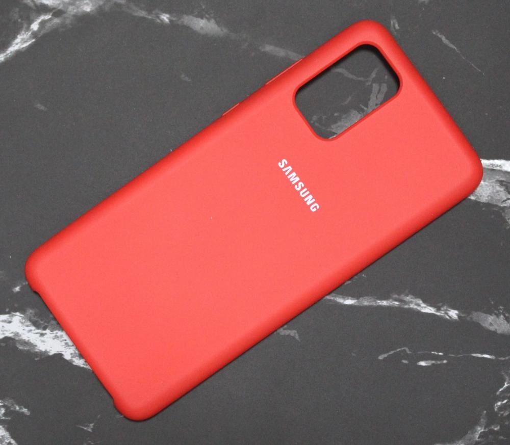 Чехол Silicone cover для Samsung Galaxy A71, красный купить