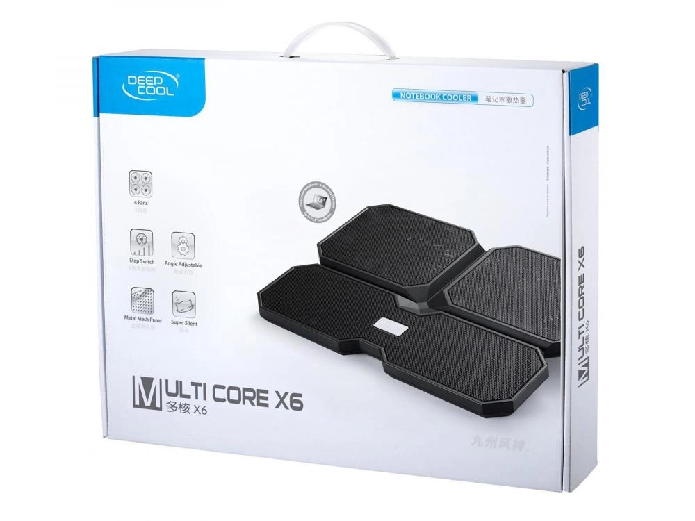 Подставка для ноутбука с охлаждением Deepcool Multi Core X6 (Black) недорого