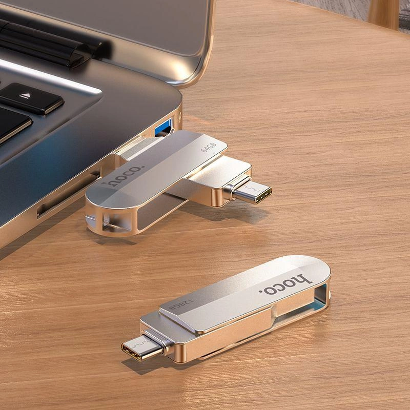 USB-флешка Hoco 2в1 UD10 USB 3.0+Type-C 64 Гб