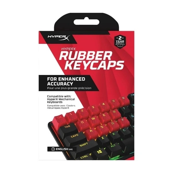 Комплект кейкапов HyperX Rubber Game Accy Kit, US Red купить