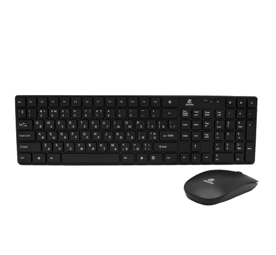 Беспроводная клавиатура и мышка Jeqang JW-8100 Black купить