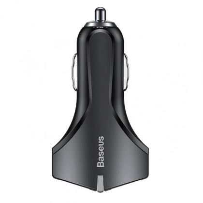 Baseus Small Rocket QC3.0 Dual-USB Car Charger CCALL-RK01 avtomobilda smartfon quvvatlagichi