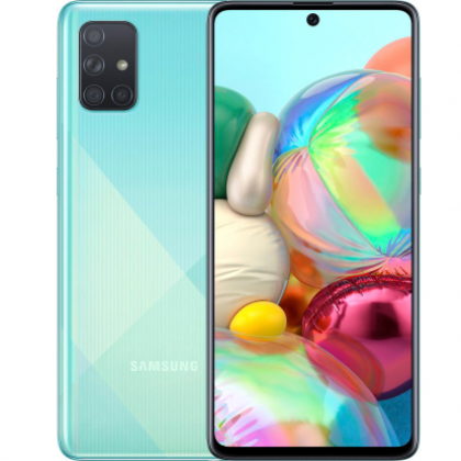 Смартфон Samsung Galaxy A71 Blue, Silver