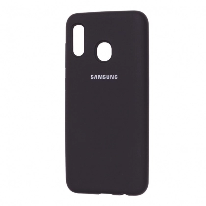 Чехол Silicone cover для Samsung Galaxy A30, черный 