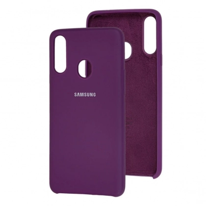 Чехол Silicone cover для Samsung Galaxy A10S, сливовый
