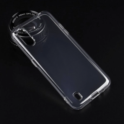 Чехол силиконовый для Samsung Galaxy A01, прозрачный