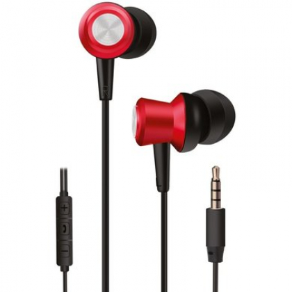 Наушники 2E A1 ErgonomicFit Mic Red, Black