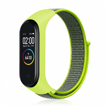 Xiaomi Mi Band 5 / Mi Band 4 / Mi Band 3 uchun tasmacha (neylon, yashil)