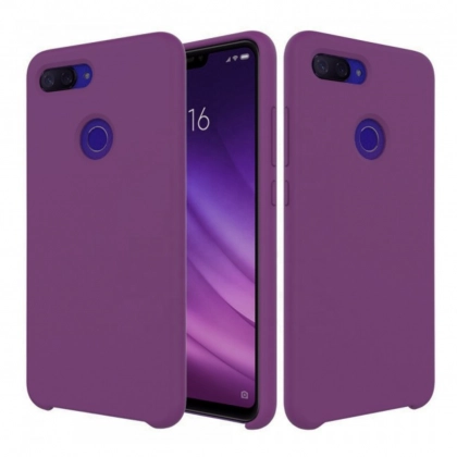 Xiaomi Mi8 Lite uchun Silicone cover g‘ilofi, olxo‘ri rangli