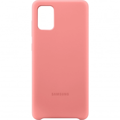 Чехол Silicone cover для Samsung Galaxy A31, розовый