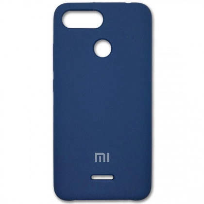 Xiaomi Mi8 Lite uchun Silicone cover g‘ilofi, to‘q ko‘k