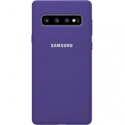 Чехол Silicone cover для Samsung Galaxy S10, сливовый