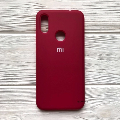 Xiaomi Redmi 6 Pro/ Mi A2 Lite uchun Silicone cover g‘ilofi, qizil