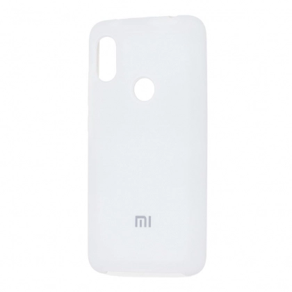 Xiaomi Redmi 6 Pro/ Mi A2 Lite uchun Silicone cover g‘ilofi, oq