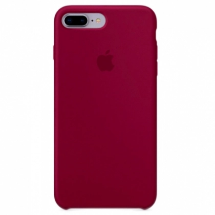 iPhone 7/8 Plus uchun Silicone Case g‘ilofi, malina rangli