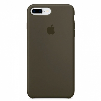 iPhone 7/8 Plus uchun Silicone Case g‘ilofi, zaytun rangli