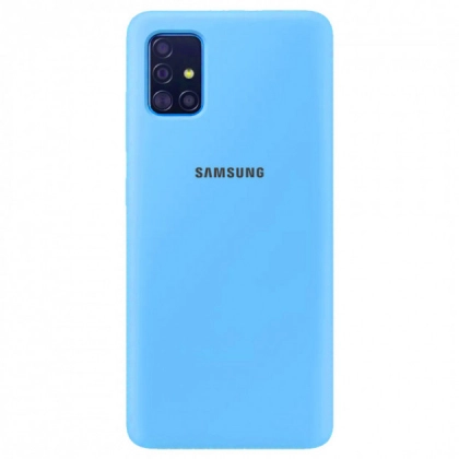 Samsung Galaxy A71 uchun cover g‘ilofi, moviy