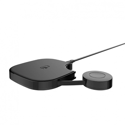 Беспроводное зарядное устройство Hoco S5 2 in 1 для смартфонов со стандартом Qi Black