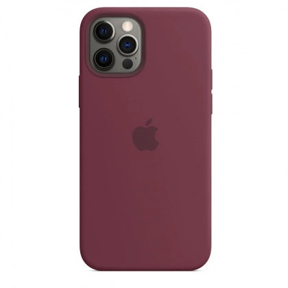 iPhone 12 pro max uchun silikon g‘ilof, Wine red