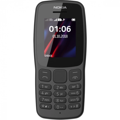 Телефон Nokia 106 Dual Sim Black