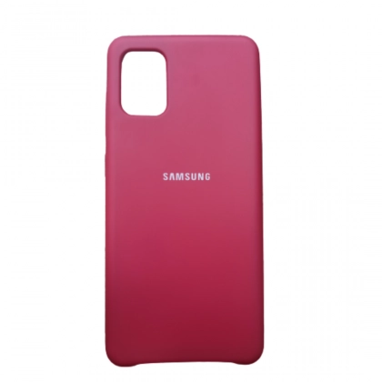 Чехол Silicone cover для Samsung Galaxy A31, малиновый