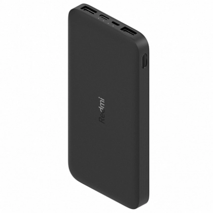 Xiaomi Redmi Power Bank 10000 mAh qora tashqi akkumulyatori