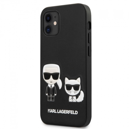 iPhone 12 mini uchun Karl Lagerfeld & choupette Black g‘ilofi