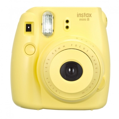 INSTAX mini 8 (Yellow) – bir lahzada chiquvchi suratlar uchun fotokamera