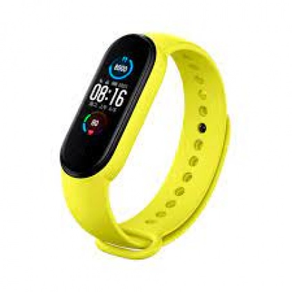 Xiaomi Mi Band 5 uchun silikon tasmacha, sariq