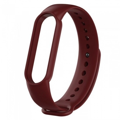 Ромбический сменный браслет для Xiaomi Mi Band 5 Тёмно-бордовый