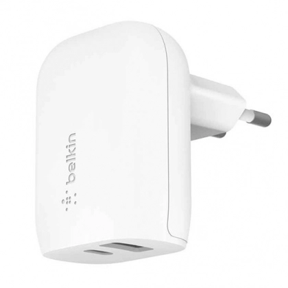 Belkin DUAL WALL CHARGER USB-C 18W tarmoq quvvatlagichi