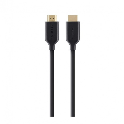 Belkin HDMI (AM/AM) High Speed Ethernet 1m, 4K/Ultra HD, Gold-Plated (HDMI0018G-1M) kabeli