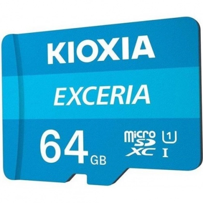 KIOXIA Exceria microSDHC 64Gb xotira kartasi