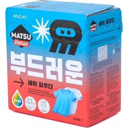 Концентрированный бесфосфатный стиральный порошок Matsu Vansa 4-x (1 кг)