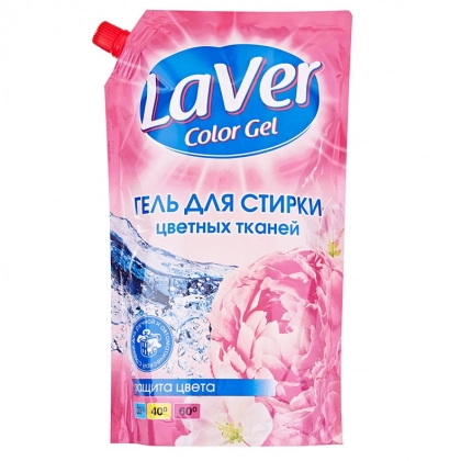 LaVer Color (1 litr, doy-pak) – rangli matolarni yuvish uchun gel