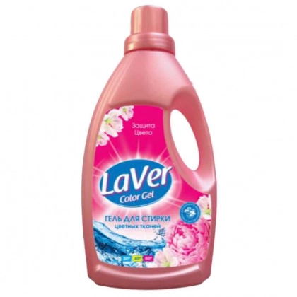 LaVer Color (950 ml, plastik butilka) – rangli matolarni yuvish uchun gel