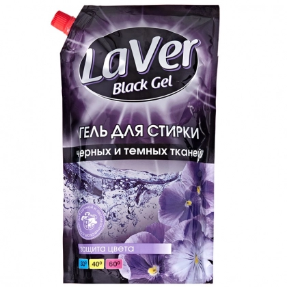 Гель для стирки черных тканей LaVer Black (1 литр, дой-пак)