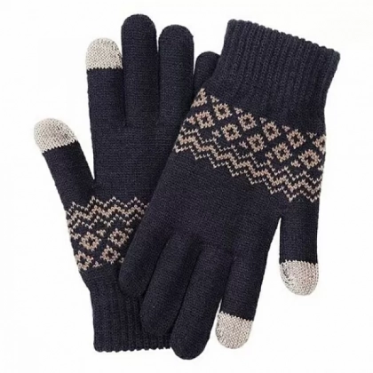 Перчатки для сенсорных экранов Xiaomi FO Touch Wool Gloves (Blue)