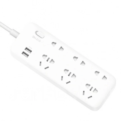 Xiaomi ZMI Power Strip Max 2500W (6 ta rozetkali, 1.8 m, 2 USB) White uzaytirgichi